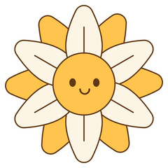 Groovy Flower Illustration