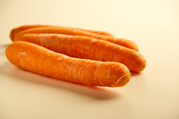 carrots on a white surface
