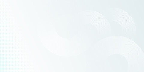 White abstract background. Modern circle lines pattern. Futuristic concept. Minimal geometric design.