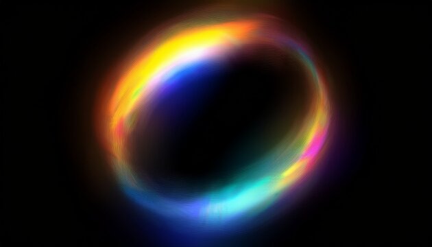 blurred rainbow refraction overlay effect light lens prism effect on black background holographic reflection crystal flare leak shadow overlay colorful rainbow disco ball light leaks texture