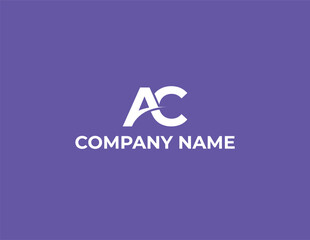 Monogram A and C Modern Logo