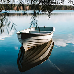 boat on the lake