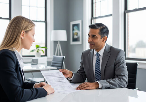 Accountant Explaining Tax Regulations to Client