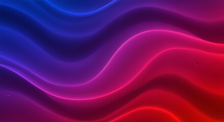Abstract Flowing Neon Waves in Vibrant Colors.
