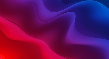 Abstract Gradient Flow Dynamic Waves of Red Purple and Blue Modern Design.