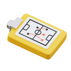 yellow and white 3d icon Strategy illustration