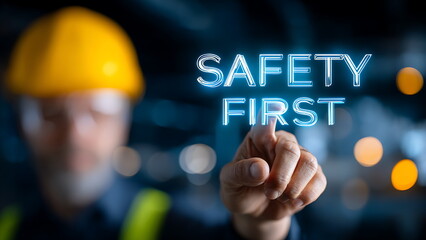 safety first concept on industry
