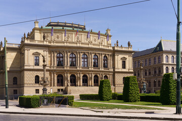 Fototapeta premium Rudolfinum concert hall and art gallery in Prague