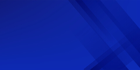 Obraz premium Abstract blue background with glowing geometric lines. Modern blue gradient square shape design. Futuristic technology concept.