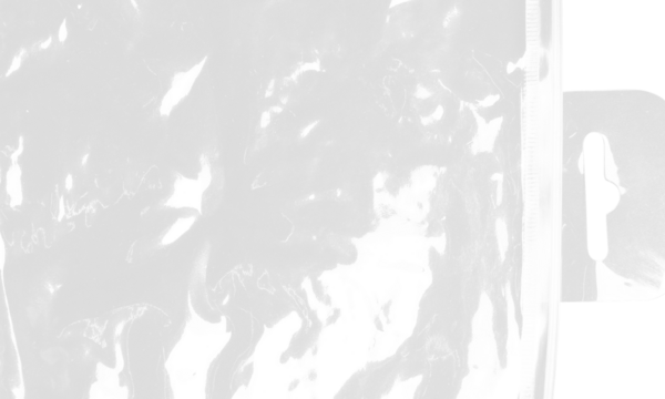 plastic transparent cellophane bag on white background. The texture looks blank and shiny. The plastic surface is wrinkly and tattered making abstract pattern