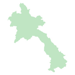 map of Laos land