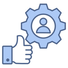 Work Shift Blue Icon