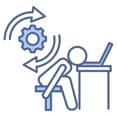 Fatigue Management Blue Icon