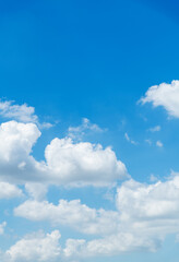 Background of blue sky with some white clouds