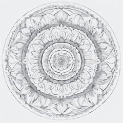 vector illustration of mandala flower 