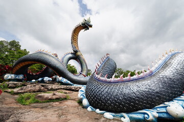Wat Roi Phra Phutthabat Phu Manorom, the main tourist attraction of Mukdahan.