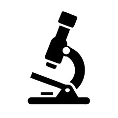 Microscope simple icon on white background. Microscope sign Vector