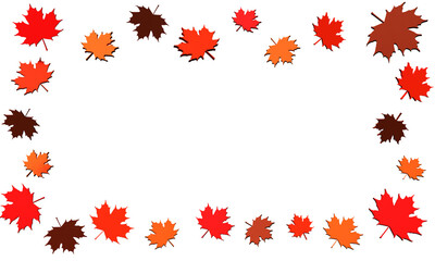Maple leaf red orange brown color object icon symbol sign mockup empty blank thanksgiving day september october november month fall autumn thansgiving pumpkin tree plant frame mockup empty blank maple