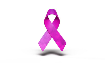 Ribbon bow pink color object sign symbol breast cancer disease day charity october month woman...