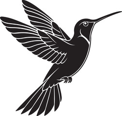 Hummingbird Silhouette – delicate and graceful