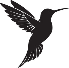 Hummingbird Silhouette – delicate and graceful
