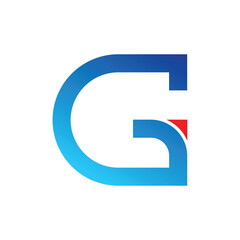 Stylized Gradient G Letter Design with a Dynamic Modern Touch