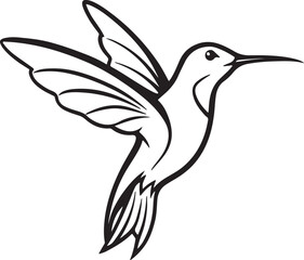 Hummingbird Silhouette – delicate and graceful