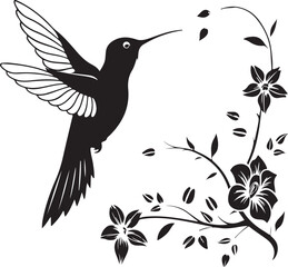 Hummingbird Silhouette – delicate and graceful