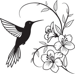 Hummingbird Silhouette – delicate and graceful