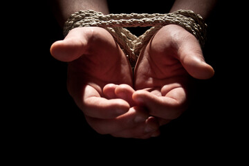 hands tied