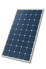 Photovoltaic Solar Panel Converting Sunlight into Electricity on Transparent Background