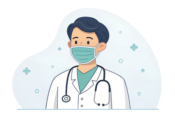 Fototapeta premium doctor with stethoscope