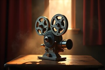 vintage movie projector