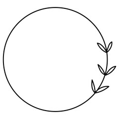 Leaf Circle Frame