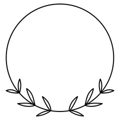 Leaf Circle Frame