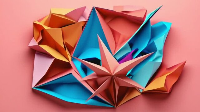 Abstract Geometric Paper Model.