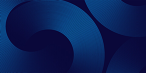 Abstract blue glowing geometric lines modern shiny blue circle lines pattern. Suit for cover   banner  brochure