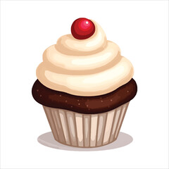 cupcake with cherry