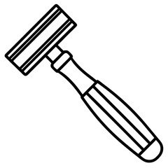 Razor line art vector