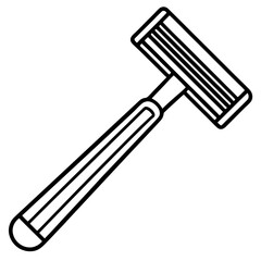 Razor line art vector