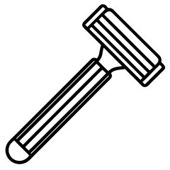 Razor line art vector