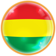 Bolivia flag button