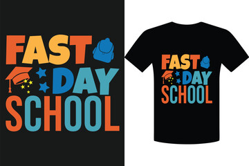 Bright Beginnings Fast Day School T shirt Design with School Themed Graphics