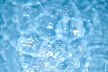 Clear blue natural waves with a shimmer.