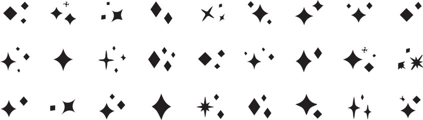 Sparkling Icon Set for Design Projects