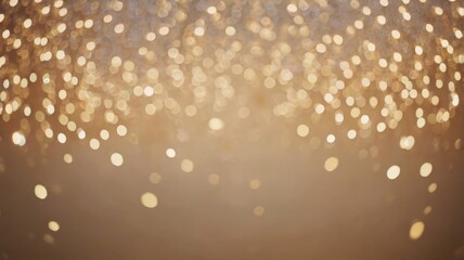Night Background with Golden Blurred Bokeh