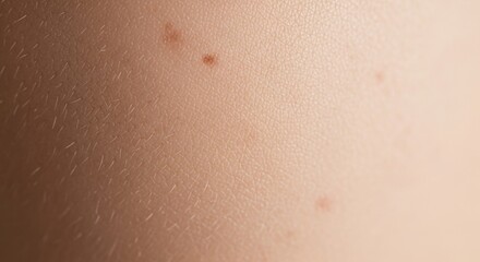 Fototapeta premium Close-up of caucasian skin with freckles and fine hairs
