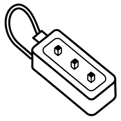 Surge Protector line art vector