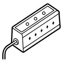 Surge Protector line art vector