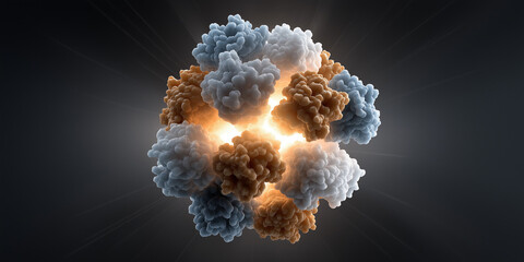 Innovative mrna vaccine development laboratory scientific visualization high-tech environment close-up biotech advancement